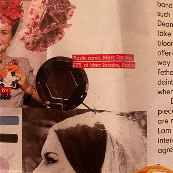 True vintage Marc Jacobs runway couture hair clip - HUGE XL - Picture 5 of 10